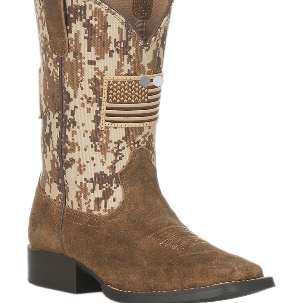 Ariat Kids Patriot Leather Suede Boots